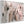 Living Room Framed Wall Art Canvas - Dusky Pink - Aegean Calm