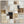 Large Square Brown Cream Framed Canvas Artwork - Oak & Ivory
