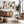 Extra Large Pair Framed Art Canvases - Oversized Earth - Set 2