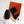 Orange Black Wall Art Canvas Framed - Rusted Geometry