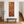 Tall Framed Vertical Wall Art Canvas - Rust - Upright Abstract