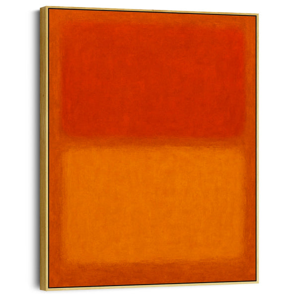 Orange Abstract Framed Canvas Rothko Style - Rust Illusions