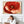 Large Red Gold Cream Floral Gustav Klimt inspired Framed Canvas