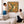 Large Gustav Klimt inspired Framed Canvas Artwork - Hummingbird