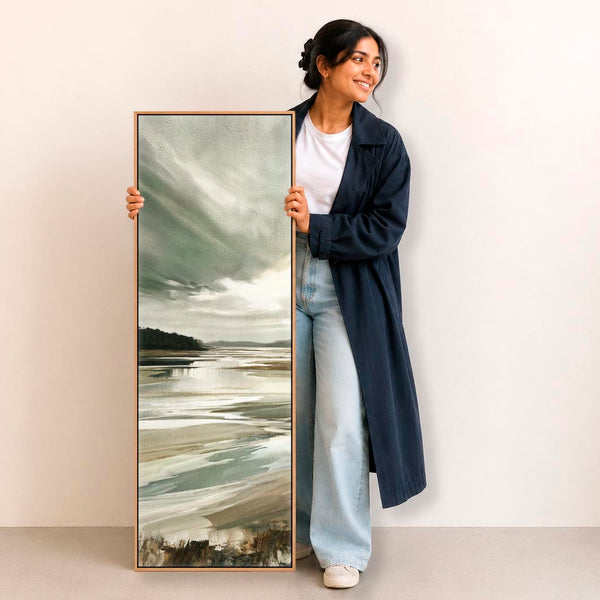 Irish Landscape Framed Coastal Wall Art Canvas - Atlantic Way