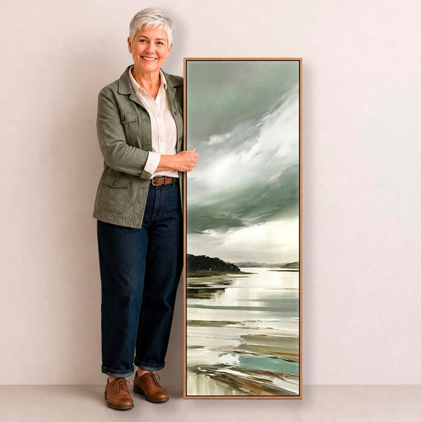 Tall Vertical Wall Art Framed - Upright Irish Mayo Landscape
