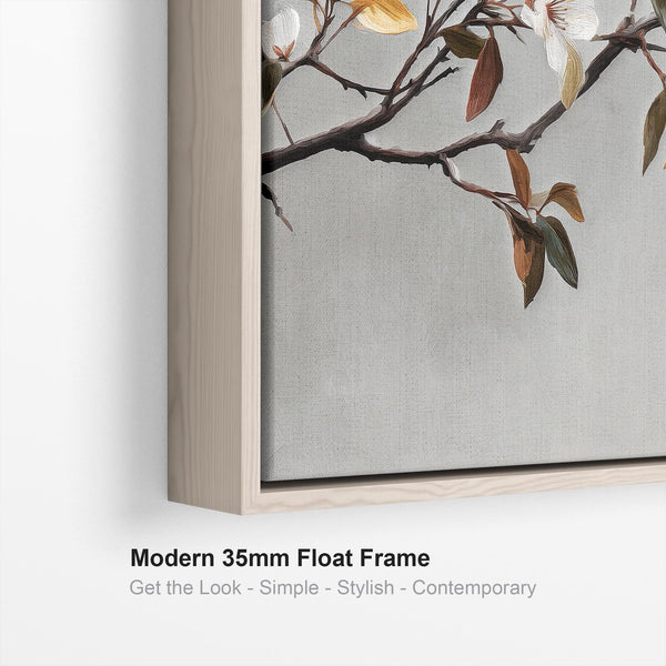 Large Grey Cream Living Room Framed Pair Canvas for over Sofa