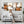 Orange Grey Framed Wall Art Canvas Terracotta Balance