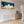 Blue White Abstract Artwork on Canvas Wide Horizontal - Cloud Dreams