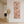 Tall Framed Abstract Wall Art Peach Pink Jackson Pollock Style