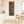 Tall Framed Upright Canvas Art - Brown Cream Abstract - Chaos