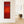 Tall Dark Red Abstract Framed Upright Canvas Wall Art - Embers
