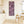Tall Mauve Abstract Canvas - Upright Jackson Pollock Style Art