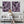 Plum Lilac White Framed Pair 2 Canvases - Jackson Polloc Style