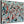 Framed Abstract Canvas Duck Egg Blue Jackson Pollock Style Art