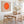 Rust Orange Moon Japandi Framed Canvas - Frame Included
