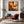 Orange Rust Abstract Framed Artwork - Autumn Steps