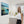 Teal Blue Green Framed Scottish Landscape Canvas - Beach View