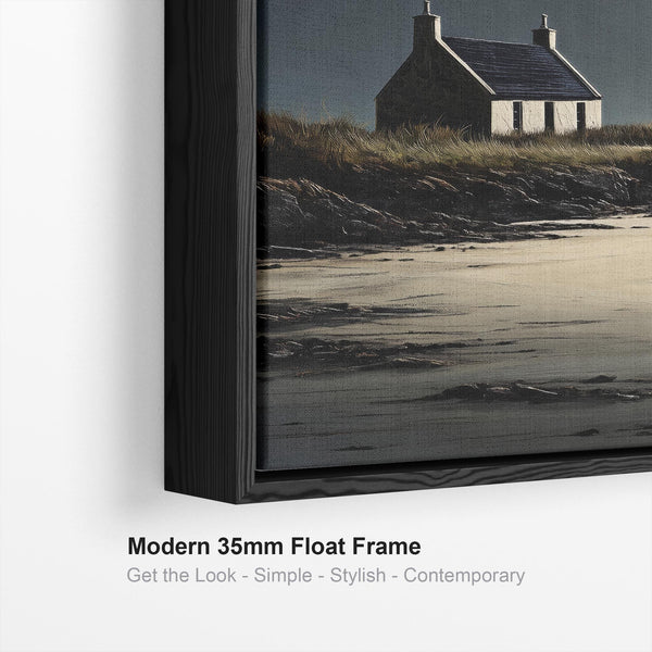 Large Framed Scottish Wall Art - Coastal Crofters Retreat