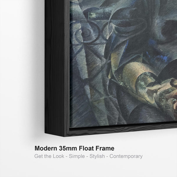Umberto Boccioni Framed Art on Canvas Volumi Orizzontali.