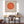 Japandi Rust Orange Moon - Canvas Picture - Frame Included