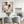 Warm Beige Cream Square Abstract Wall Art Framed - Calm Balance