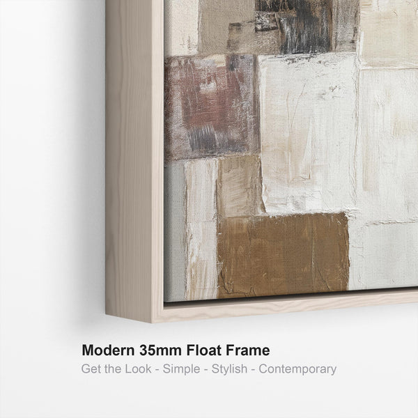Large Dining Room Framed Artwork on Canvas - Stone Oak Earth