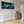 Horizontal Teal Blue Artwork Print Canvas Panoramic - Golden Streams