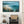 Large Teal Blue Grey Framed Canvas Picture - Highland Coast