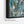 Wide Teal Horizontal Framed Canvas Jackson Pollock Style Art