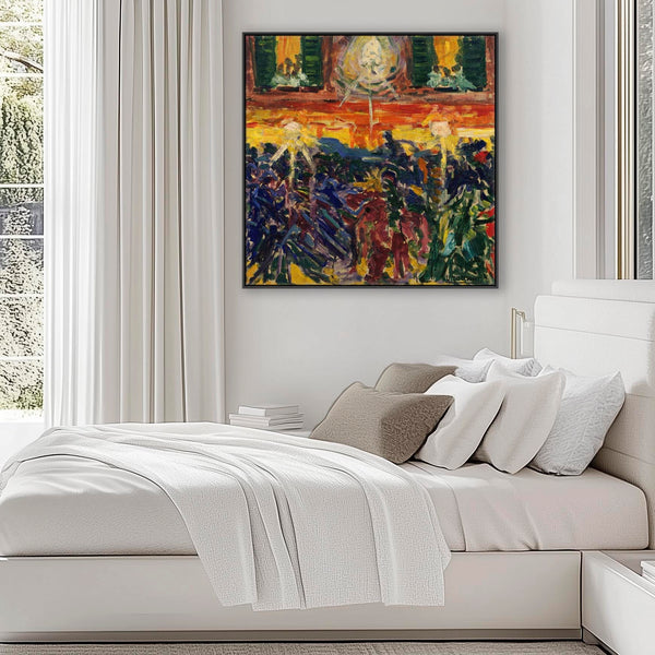 Umberto Boccioni Framed Art on Canvas The Riot