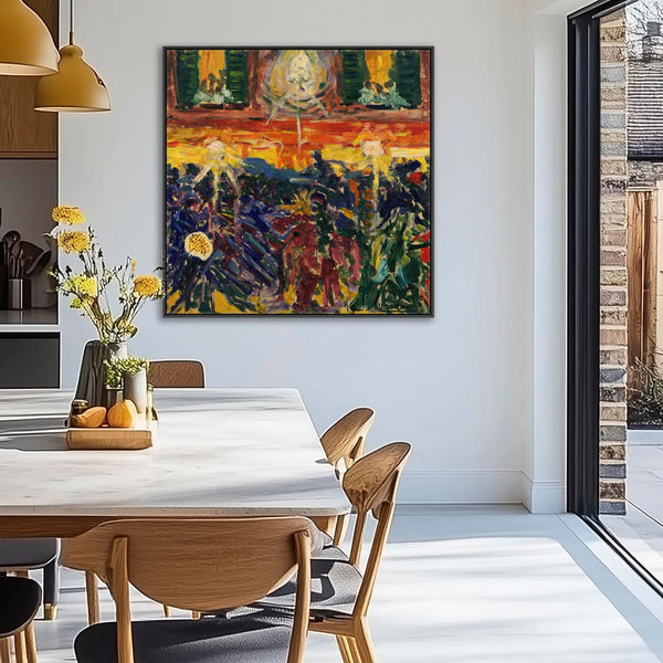Umberto Boccioni Framed Art on Canvas The Riot