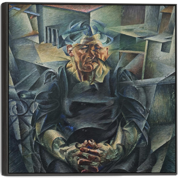Umberto Boccioni Framed Art on Canvas Volumi Orizzontali.