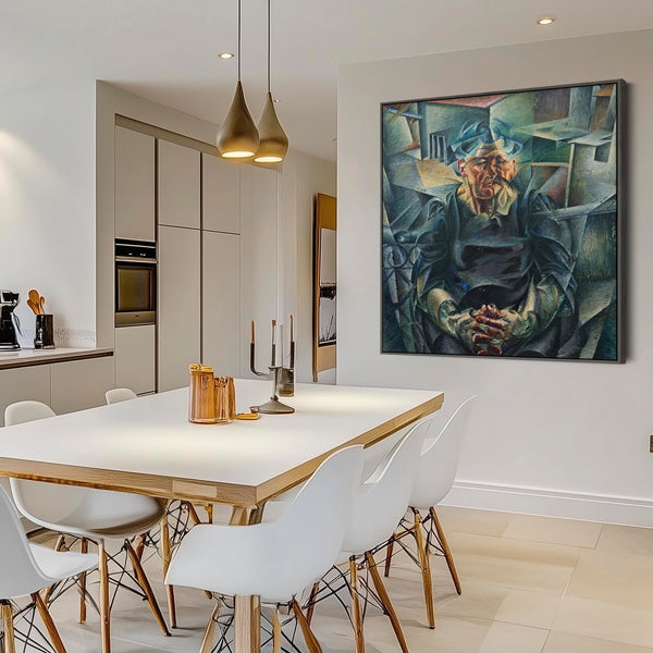 Umberto Boccioni Framed Art on Canvas Volumi Orizzontali.