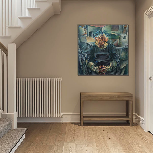 Umberto Boccioni Framed Art on Canvas Volumi Orizzontali.