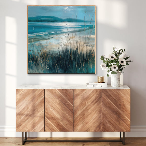 Scottish Islands Framed Coastal Beach Wall Art - Celtic Light