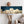 Blue White Abstract Artwork on Canvas Wide Horizontal - Cloud Dreams