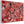 Large Bright Red Black Framed Jackson Pollock Style Canvas Art