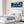 Blue White Abstract Artwork Framed Wide Panoramic - Ocean Sway