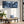 Blue White Abstract Artwork Framed Wide Panoramic - Ocean Sway
