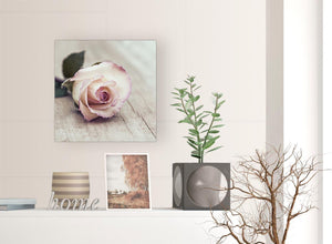 contemporary vintage shabby chic french rose cream canvas modern 49cm square 1s278s for your bedroom