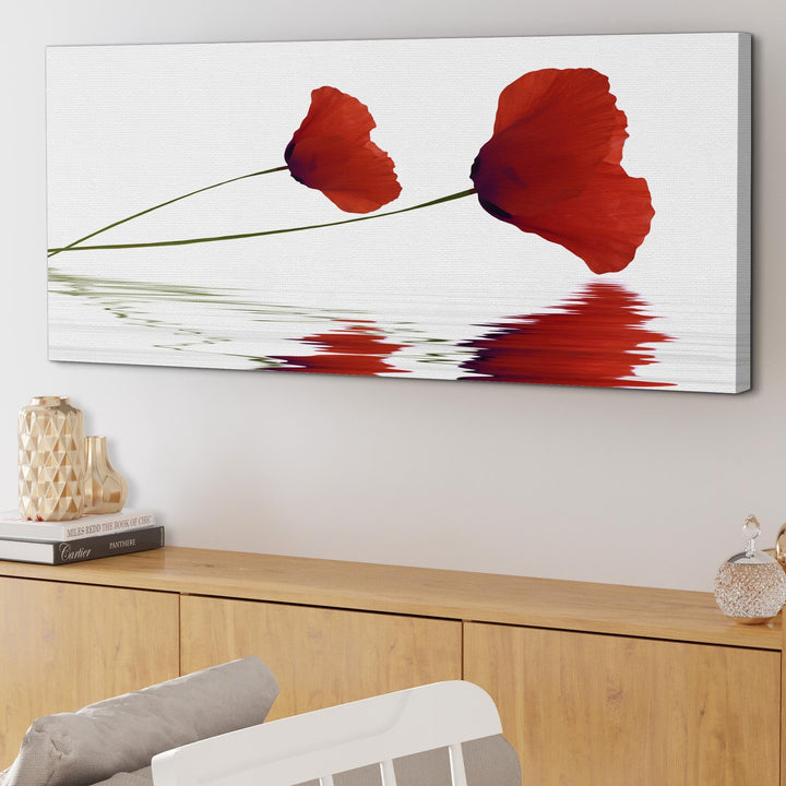Poppy Large Red Canvas Art - 1029