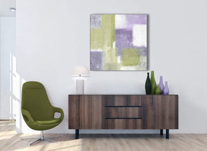 Cheap Lime Green Purple Abstract Painting Canvas Wall Art Print Modern 79cm Square For Your Living Room-1s364l