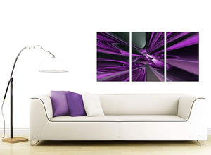 Set of 3 Abstract Canvas Pictures 125cm x 60cm 3018