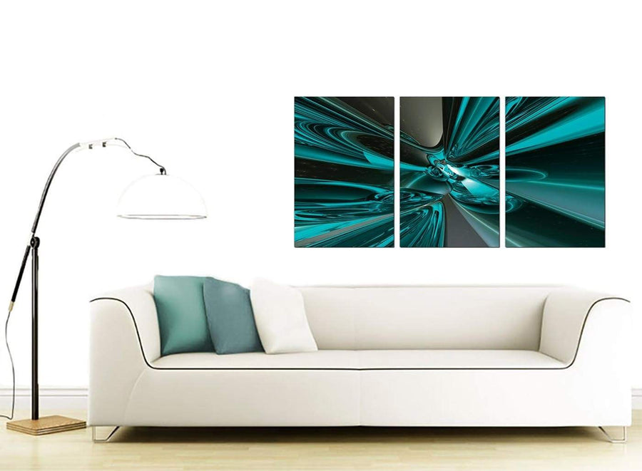 Set of 3 Abstract Canvas Pictures 125cm x 60cm 3017