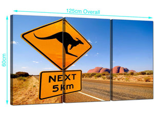 3 Panel Australian Canvas Pictures 125cm x 60cm 3083