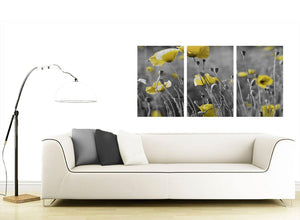3 panel flower canvas art living room 3258