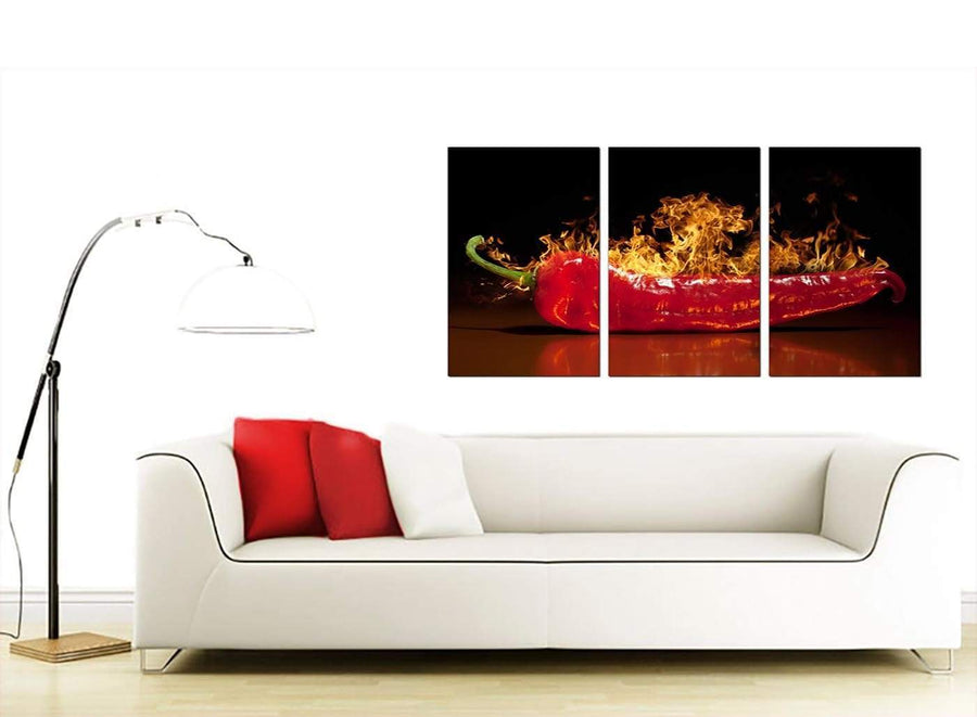 Set of 3 Food & Drink Canvas Prints UK 125cm x 60cm 3132
