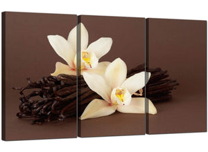 3 Panel Floral Canvas Prints Vanilla Pods 3121