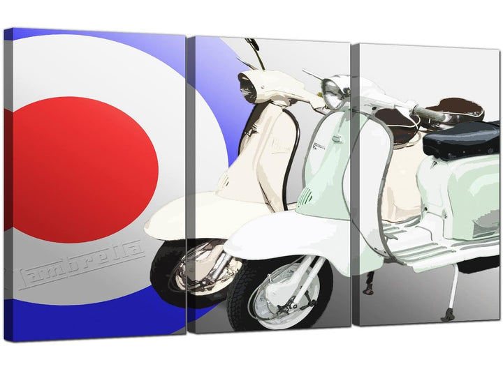 3 Panel Automotive Canvas Pictures Lambretta 3150 - 4150